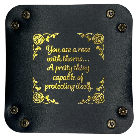 OwlCrate Catchall Tray "You are a Rose with Thorns" - April 2025 YA Box - Picture 6 of 7